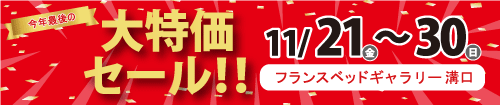 フランスベッドギャラリー溝口 大特価セール