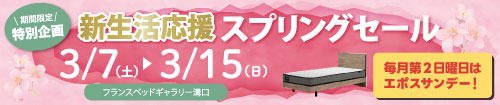 フランスベッドギャラリー溝口　新生活応援スプリングセール