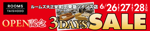オープン記念3DAYSセール